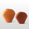 Vase Coquillage Coki Marron (Medium) HK Living