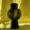 Vase verre Rond Noir Medium Opjet