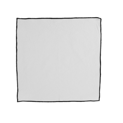 Vent Du Sud Serviette de table Hono en coton (42 x 42 cm) Craie