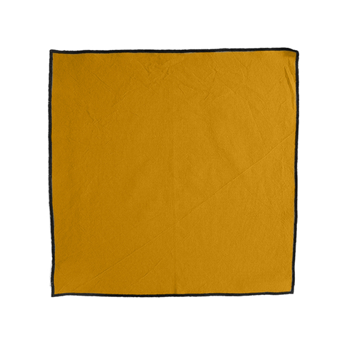 Vent Du Sud Serviette de table Hono en coton (42 x 42 cm) Curry