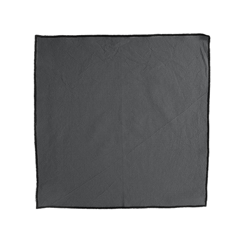 Vent Du Sud Serviette de table Hono en coton (42 x 42 cm) Gris Anthracite
