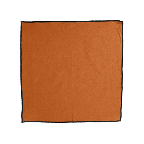 Vent Du Sud Serviette de table Hono en coton (42 x 42 cm) Terre Cuite