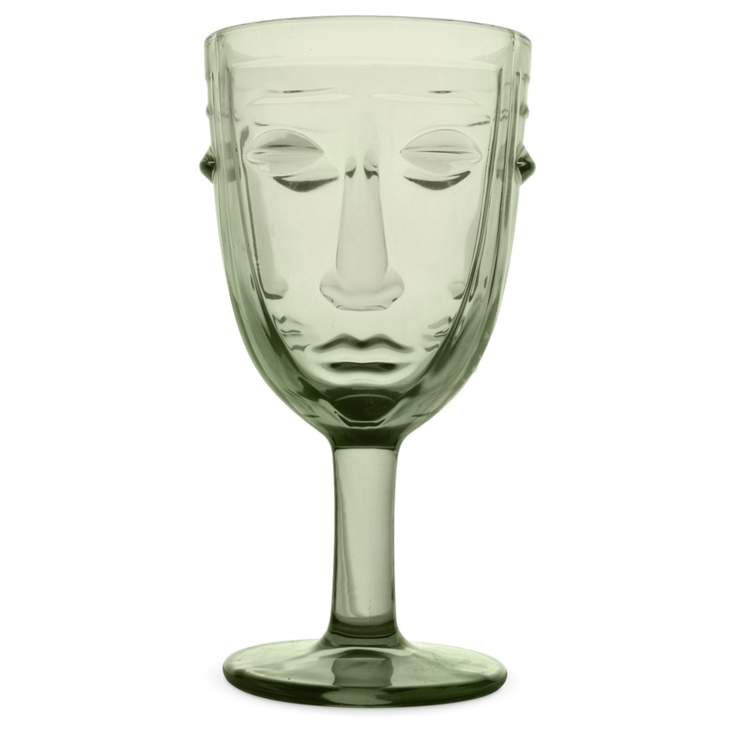 Verre à Pied Visage Vert Opjet