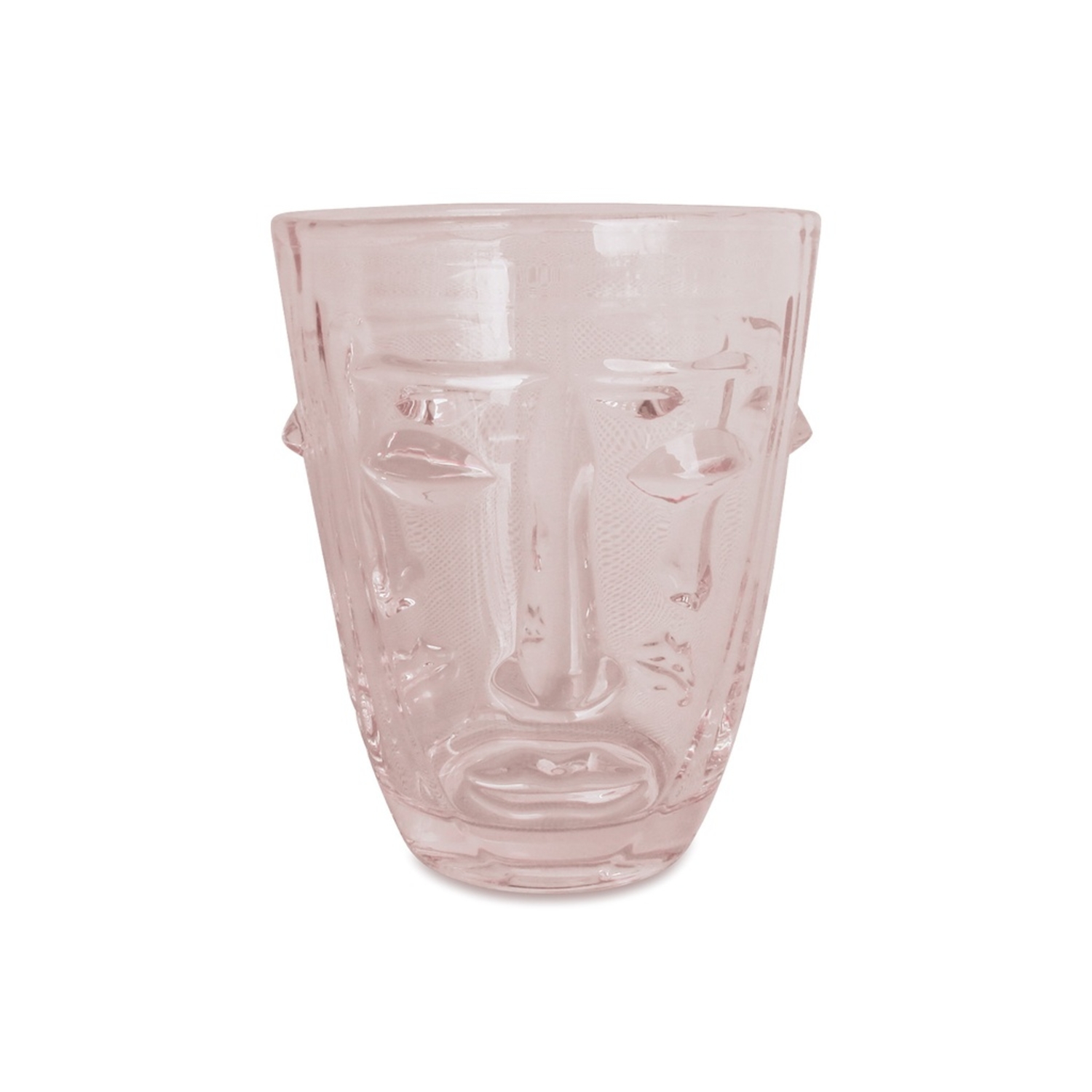 Verre Gobelet Visage Rose Opjet