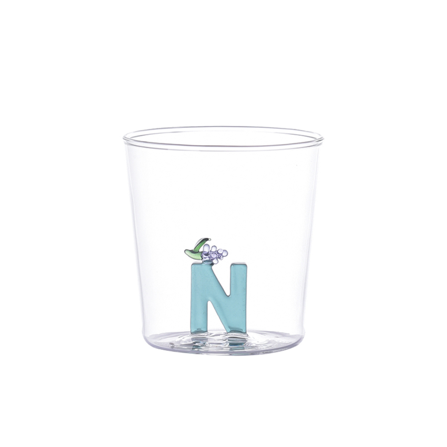 Verre Nature Alphabet N Raisin Opjet
