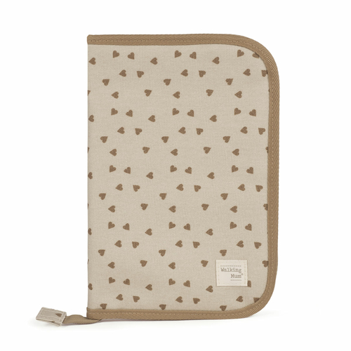 Walking Mum - Pasito a Pasito Protège Carnet de Santé Cœur Poppy Cannelle