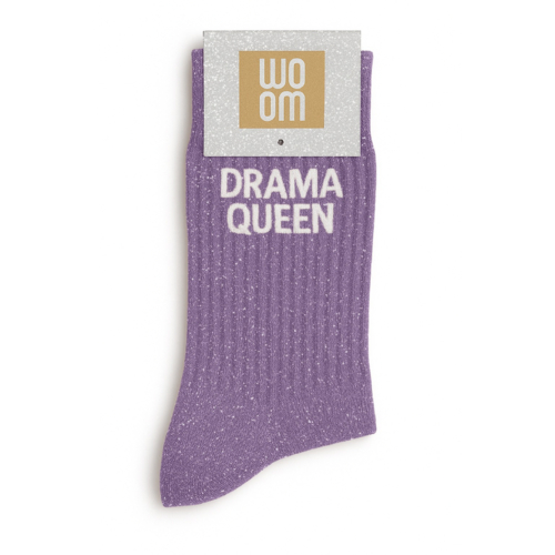 WOOM Chaussettes à Paillettes Drama Queen
